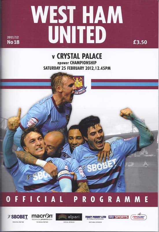 West Ham United FC v Crystal Palace FC